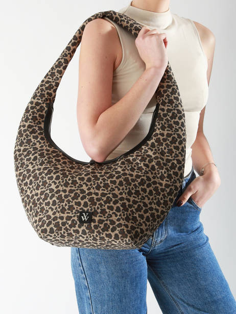 Schoudertas Leopard Vanessa wu Veelkleurig leopard MA0130 ander zicht 1