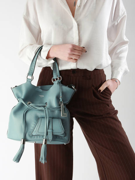 Bucket Bag M Premier Flirt Leder Lancel Blauw premier flirt A10110 ander zicht 1