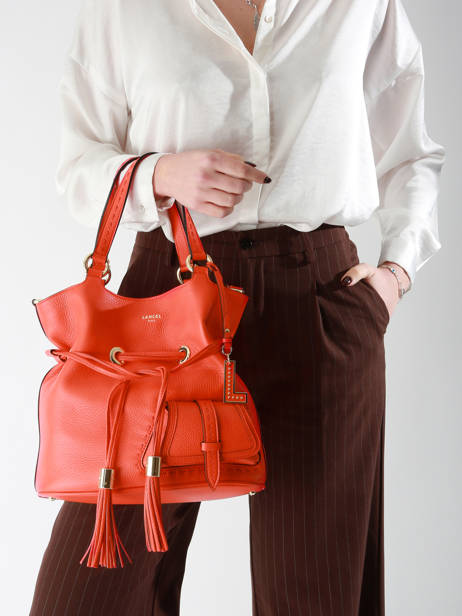 Bucket Bag M Premier Flirt Leder Lancel Oranje premier flirt A10110 ander zicht 1