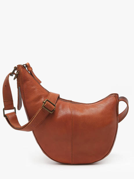 Cross Body Tas Stina Leder Pieces Bruin stina 17156634