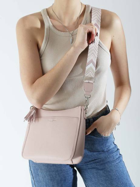 Cross Body Tas Grained Miniprix Roze grained F8575 ander zicht 1