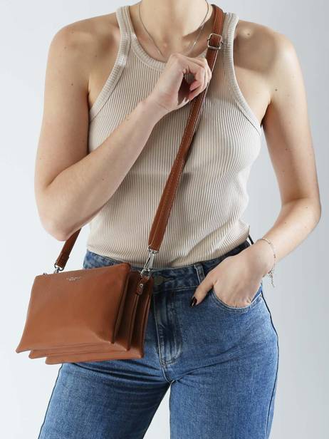 Cross Body Tas Grained Miniprix Bruin grained H6995 ander zicht 1