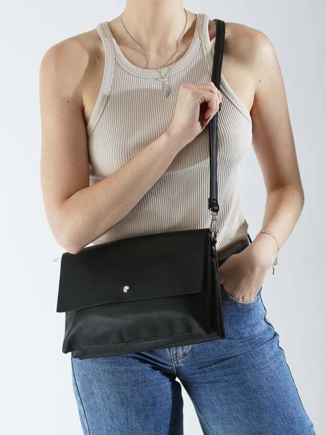 Cross Body Tas Wt Grained Miniprix Zwart wt grained H6996 ander zicht 1