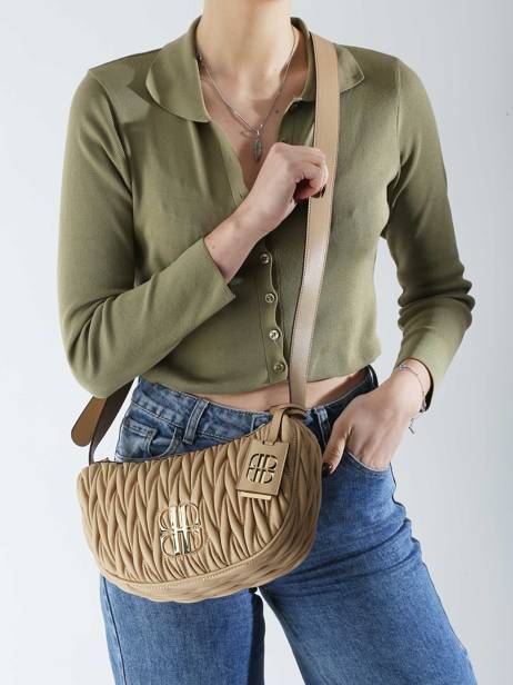 Cross Body Tas Isabelle Laurent david Beige ld bags 709 ander zicht 1