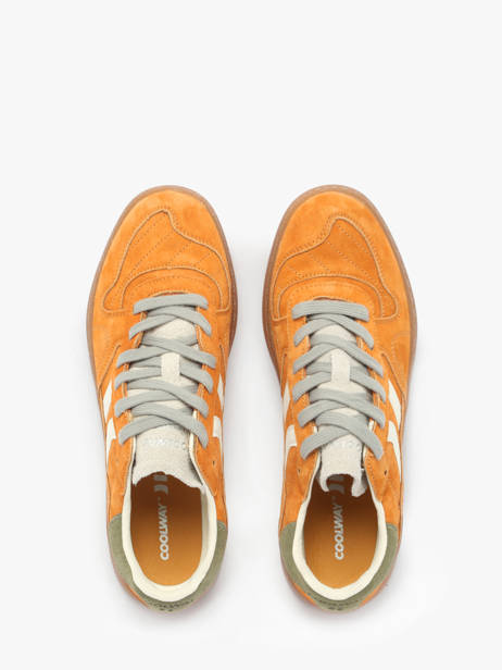 Sneakers Goal Uit Leder Coolway Geel men 8603602 ander zicht 4