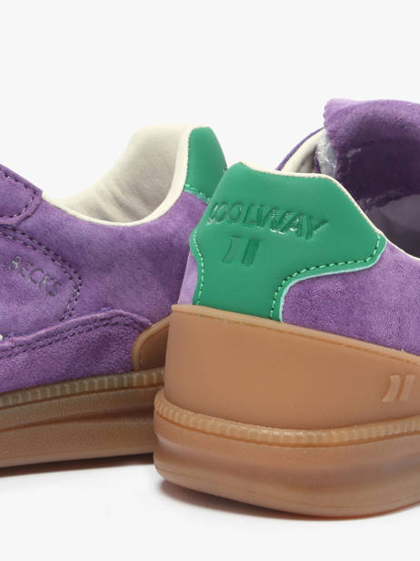 Sneakers Becks X Uit Leder Coolway Violet women 7603185 ander zicht 3