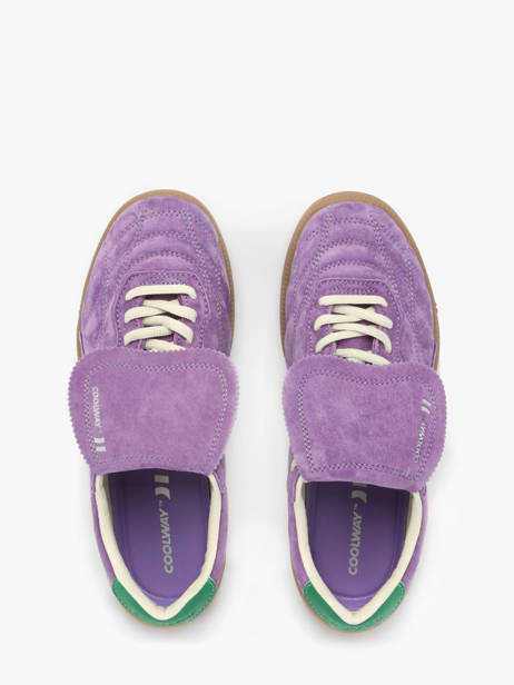Sneakers Becks X Uit Leder Coolway Violet women 7603185 ander zicht 4