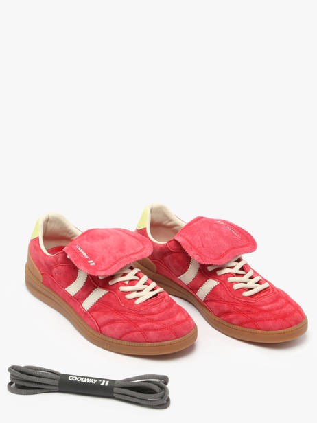 Sneakers Becks X Uit Leder Coolway Rood men 8603603 ander zicht 1