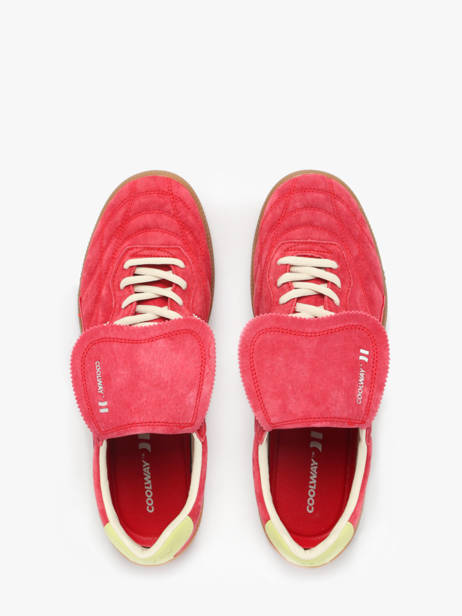 Sneakers Becks X Uit Leder Coolway Rood men 8603603 ander zicht 3