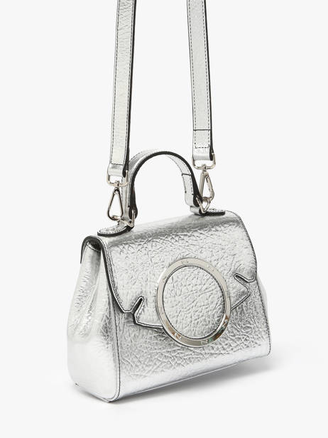 Cross Body Tas Ginkgo Leder Nathan baume Zilver ginkgo 4R ander zicht 2