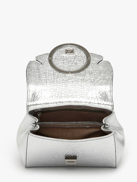 Cross Body Tas Ginkgo Leder Nathan baume Zilver ginkgo 4R ander zicht 3