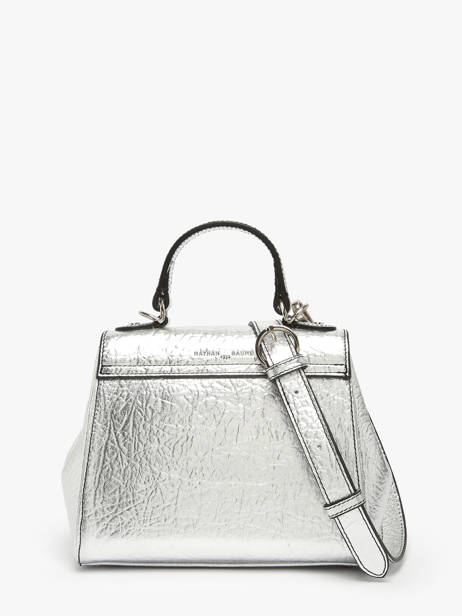 Cross Body Tas Ginkgo Leder Nathan baume Zilver ginkgo 4R ander zicht 4