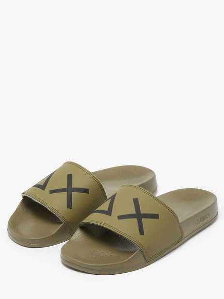 Slippers Logo Sun68 Groen men X35102 ander zicht 1