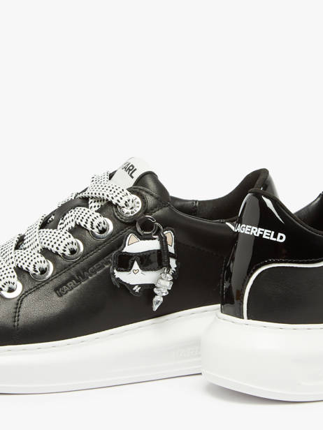 Sneakers Kapri Nft Twin Uit Leder Karl lagerfeld Zwart women KL62576T ander zicht 3