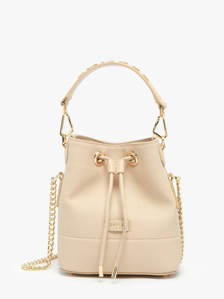 Mini Bucket Bag Ninon Leder Lancel Beige ninon A11466 ander zicht 2