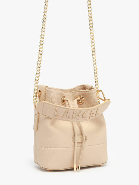 Mini Bucket Bag Ninon Leder Lancel Beige ninon A11466 ander zicht 3