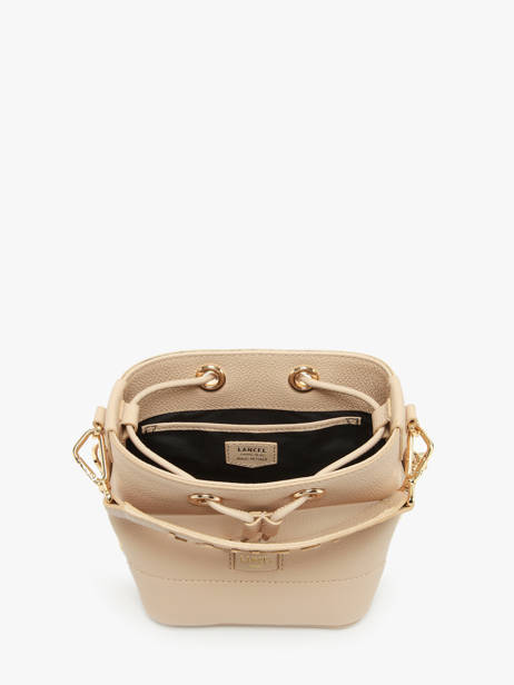 Mini Bucket Bag Ninon Leder Lancel Beige ninon A11466 ander zicht 4