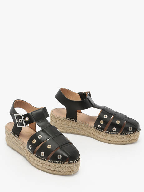 Espadrilles Met Sleehak Cherlin Gaimo Zwart women CHERLIN ander zicht 1