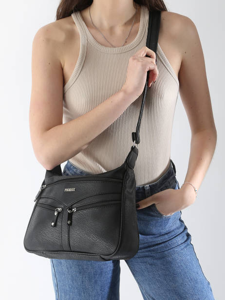 Cross Body Tas Basic Miniprix Zwart basic P168 ander zicht 1