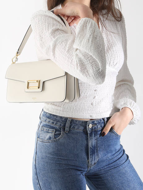 Schoudertas Angele Leder Lancel Wit angele A13149 ander zicht 1