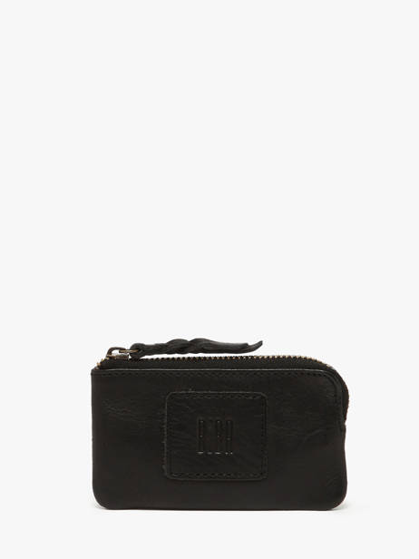 Portemonnee Leder Biba Zwart heritage KA13