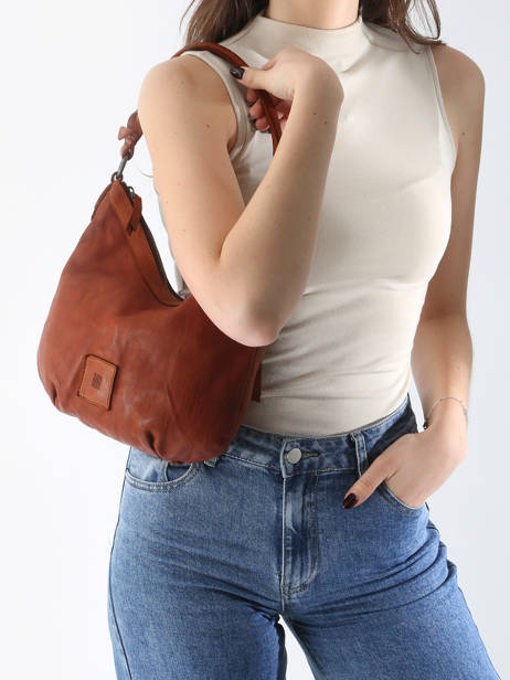Handtas Heritage Leder Biba Bruin heritage BT29 ander zicht 1