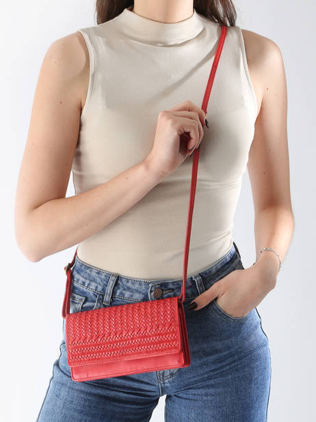 Cross Body Tas Heritage Leder Biba Rood heritage ROU1L ander zicht 1