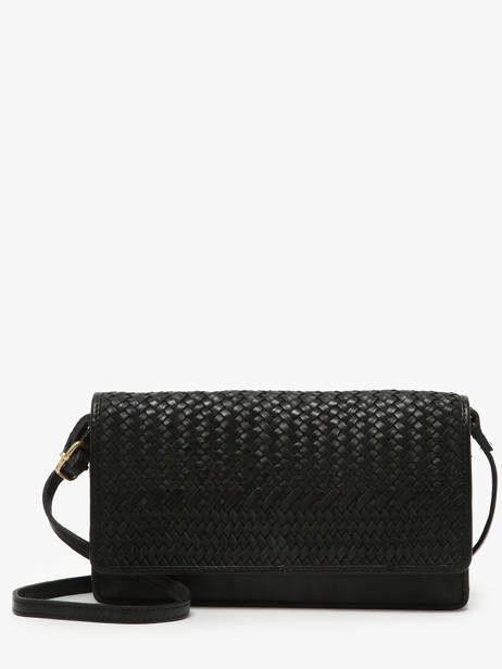 Cross Body Tas Heritage Leder Biba Zwart heritage ROU1L