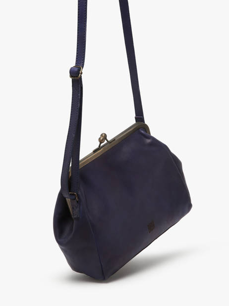 Cross Body Tas Heritage Leder Biba Violet heritage BT22 ander zicht 2