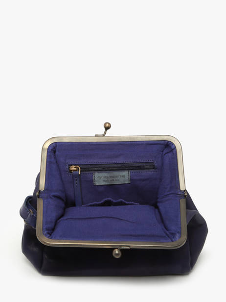 Cross Body Tas Heritage Leder Biba Violet heritage BT22 ander zicht 3