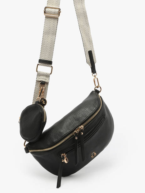 Heuptasje Lulu castagnette Zwart zip YSALINE ander zicht 2