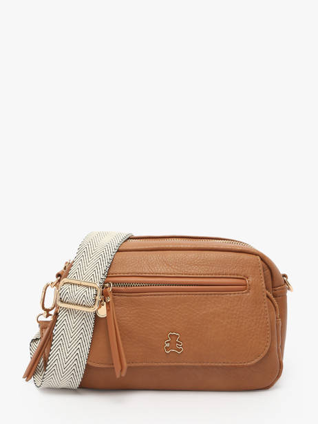 Cross Body Tas Zip Lulu castagnette Bruin zip VICTOIRE
