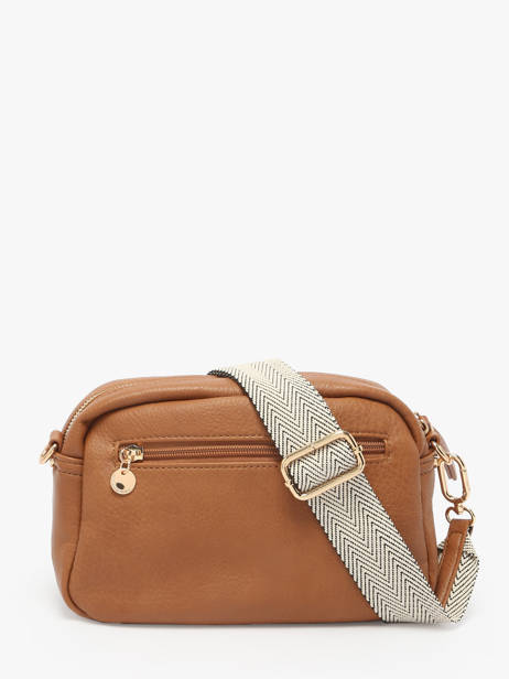 Cross Body Tas Zip Lulu castagnette Bruin zip VICTOIRE ander zicht 5