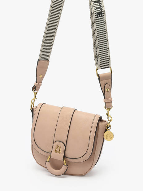 Cross Body Tas Anneau Lulu castagnette Beige anneau YSEE ander zicht 2