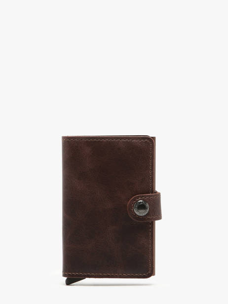 Kaarthouder Vintage Leder Secrid Bruin vintage MV