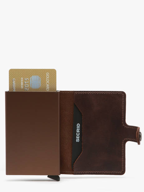 Kaarthouder Vintage Leder Secrid Bruin vintage MV ander zicht 1
