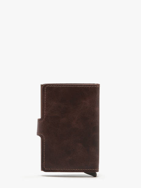 Kaarthouder Vintage Leder Secrid Bruin vintage MV ander zicht 2