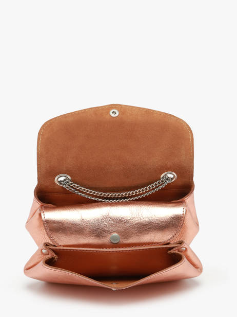 Crossbody Tas Le Gustave Leder Paul marius Roze vintage GUSTAVEP ander zicht 3