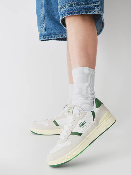 Sneakers T-clip Uit Leder Lacoste Veelkleurig men 9SMA0073 ander zicht 1