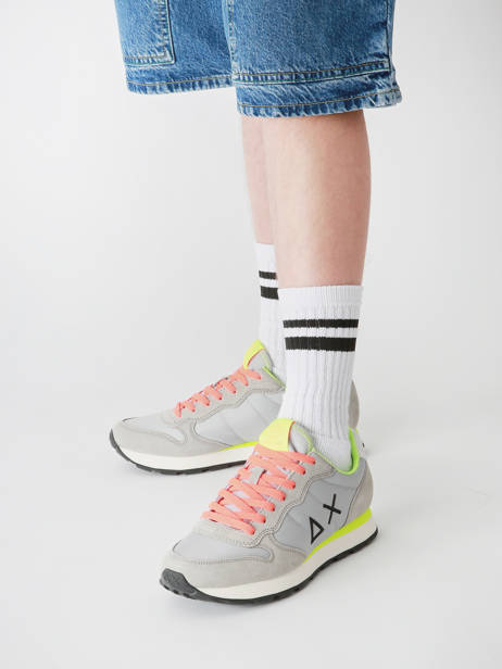 Sneakers Tom Fluo Sun68 Grijs men Z35102 ander zicht 1
