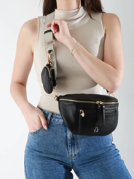 Heuptasje Lulu castagnette Zwart zip YSALINE ander zicht 1