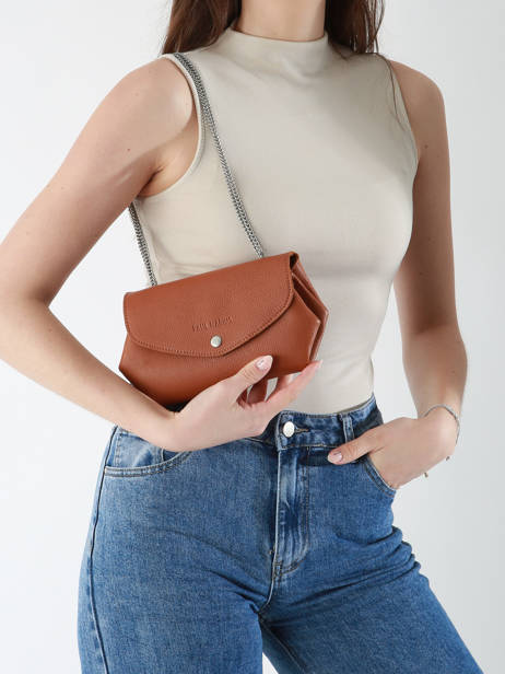 Crossbody Tas Le Gustave Leder Paul marius Bruin vintage GUSTAVEP ander zicht 1