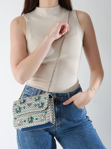 Cross Body Tas Beauvoir Guess Blauw beauvoir WE952821 ander zicht 1