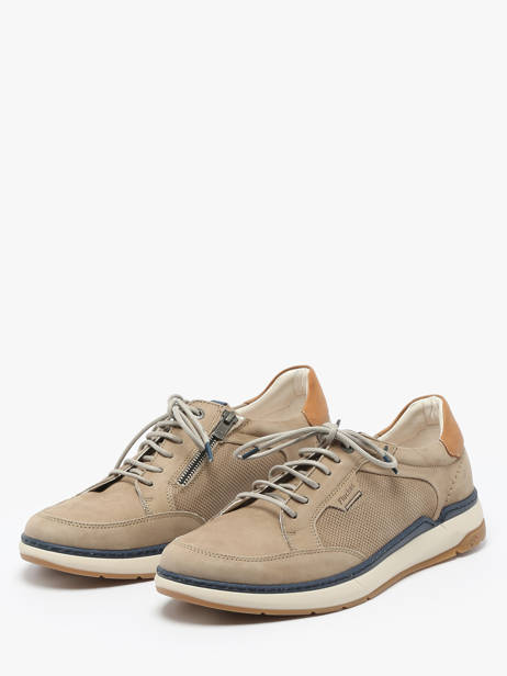 Sneakers Delbuck Uit Leder Fluchos Beige men F2211 ander zicht 2