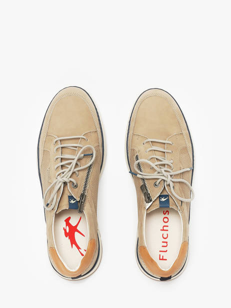 Sneakers Delbuck Uit Leder Fluchos Beige men F2211 ander zicht 4