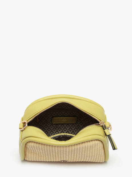 Cross Body Tas Raphia Papier Lulu castagnette Groen raphia YAUCOURT ander zicht 3