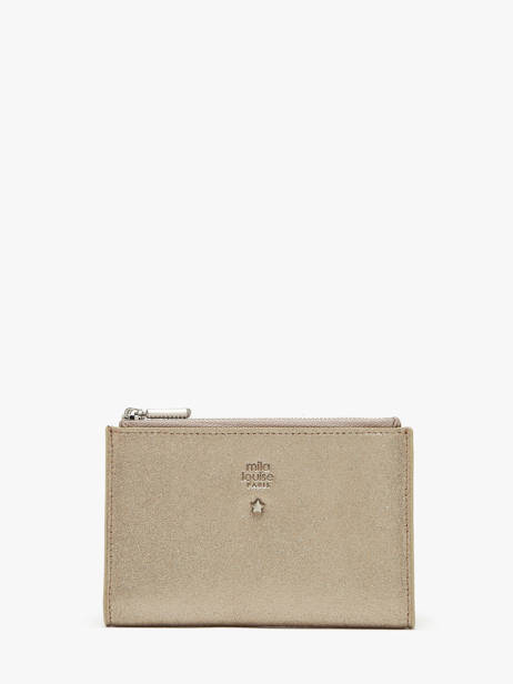 Portefeuille Leder Mila louise Beige vintage 3576X