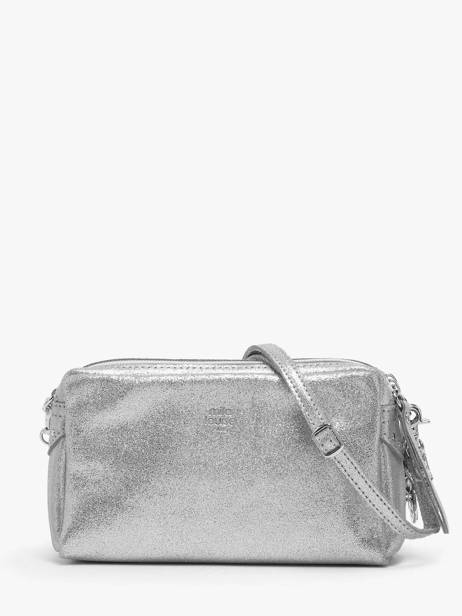 Cross Body Tas Vintage Leder Mila louise Zilver vintage 23673XSX ander zicht 4