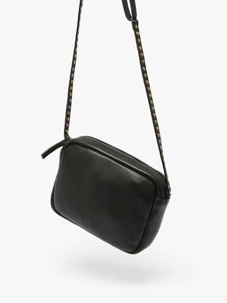 Cross Body Tas Leather Leder Biba Zwart leather BET8L ander zicht 2