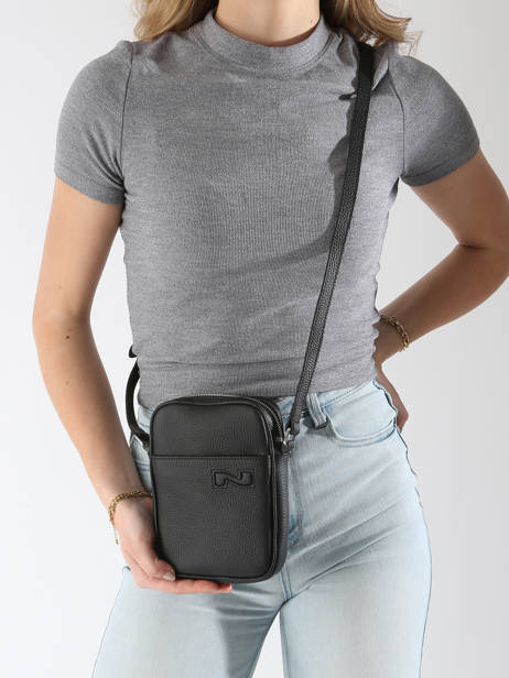 Cross Body Tas N City Leder Nathan baume Zwart n city 5 ander zicht 1